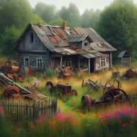 放置された農地