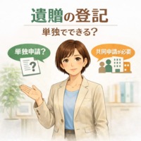 遺贈の登記は単独申請できるかを解説する司法書士のイメージ